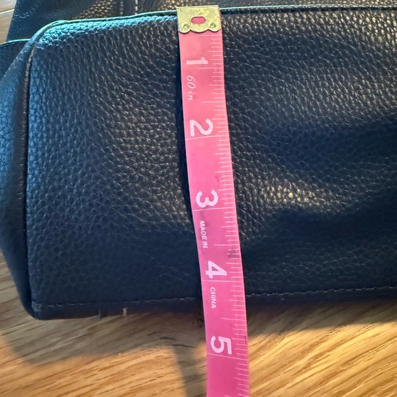 The Sak Black Leather Ashby Satchel Tote Purse - Picture 11 of 16